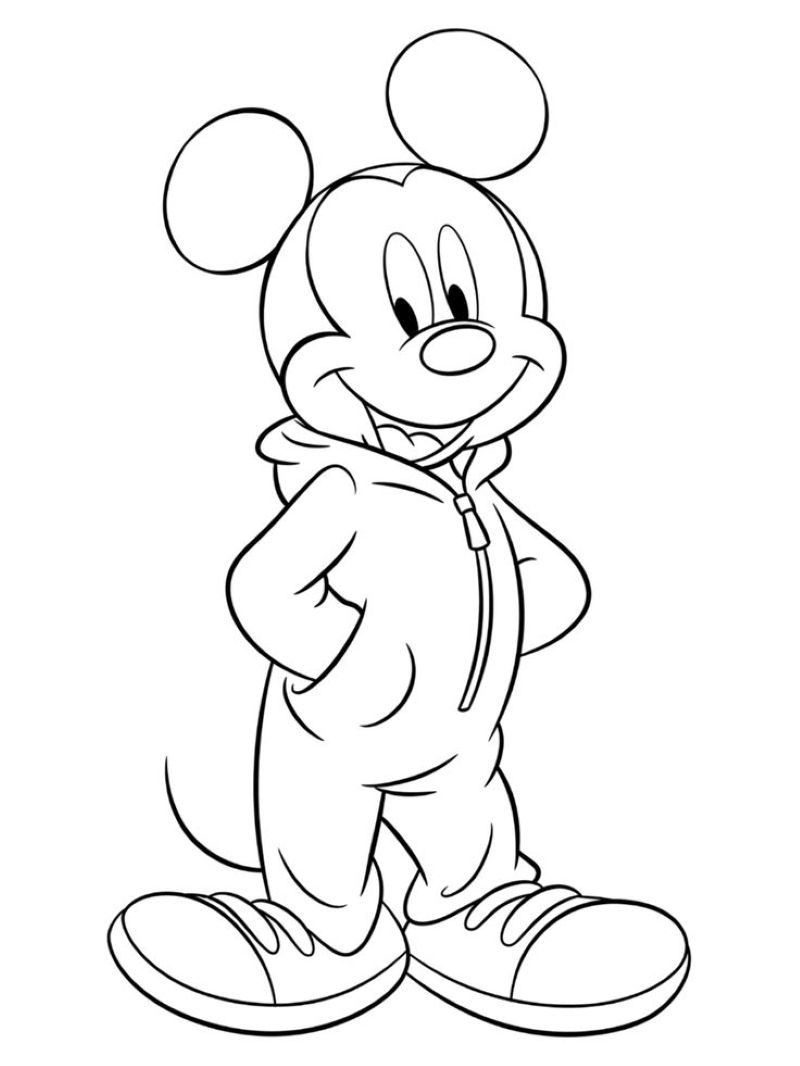 hình ảnh chuột mickey vẽ
