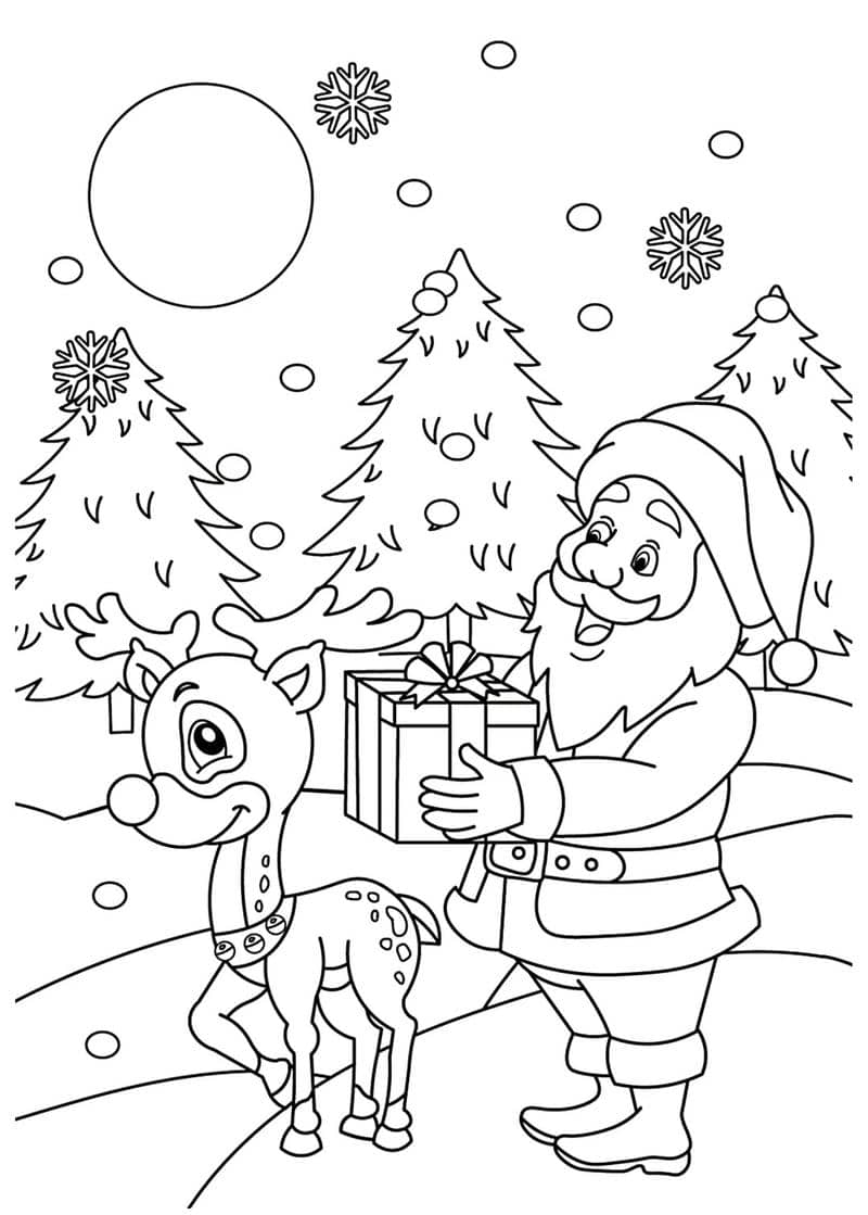 hình ảnh noel tô màu