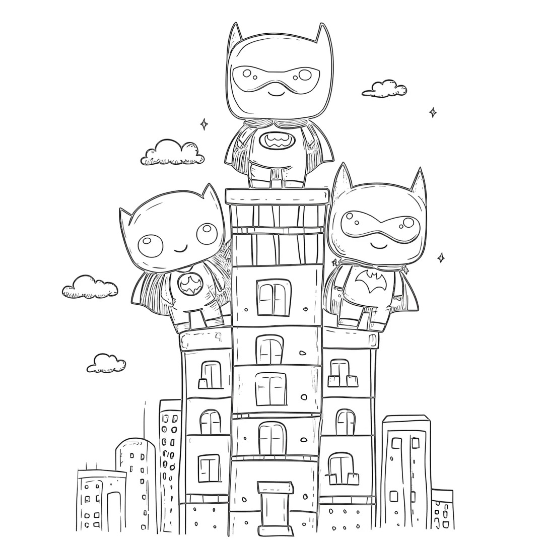 hình ảnh tô màu batman