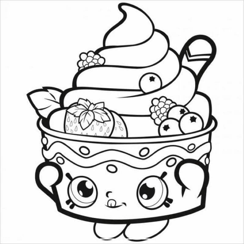 hình ảnh tô màu kem