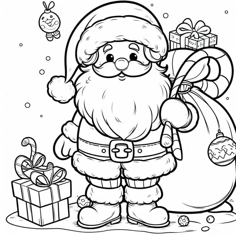 hình ảnh tranh ông già noel