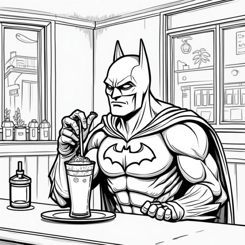 hình batman tô màu