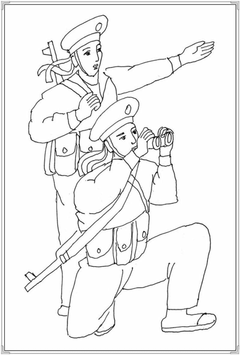 hình chú bộ đội