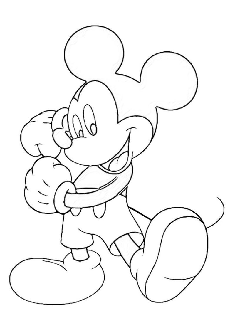 hình chuột mickey vẽ