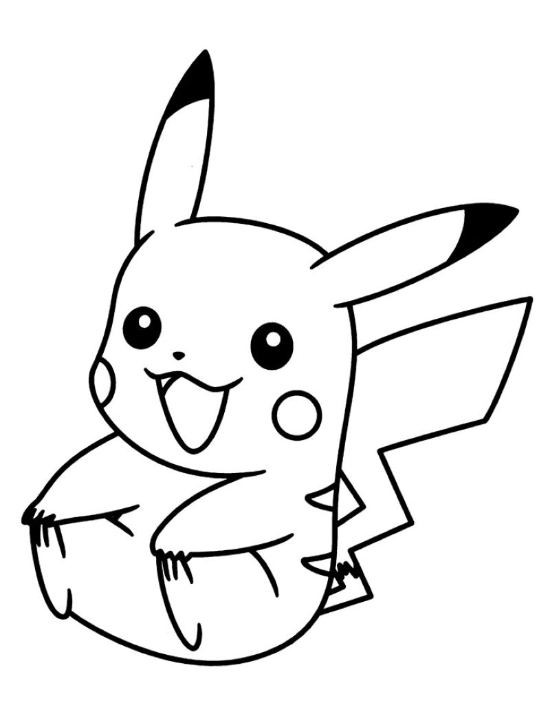hình pikachu tô màu