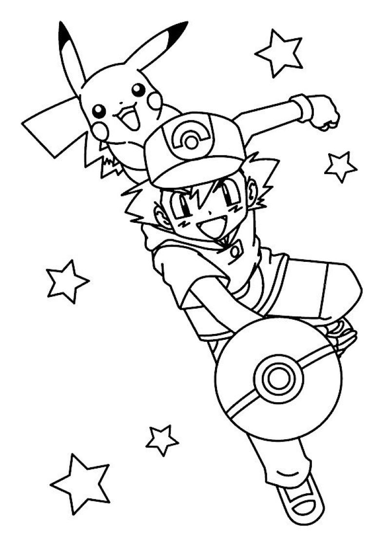 hình pokemon tô màu
