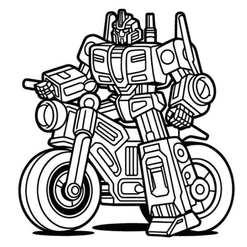 hình robot tô màu