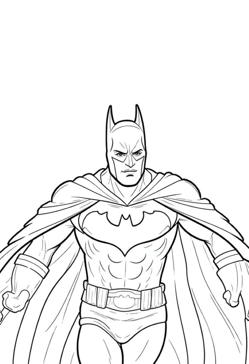 hình tô màu batman cho bé