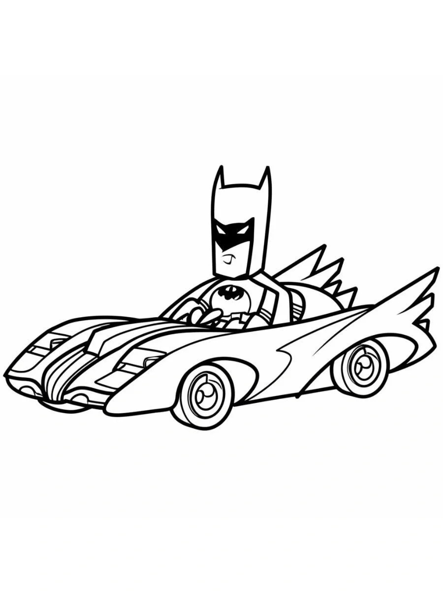 hình tô màu batman cute