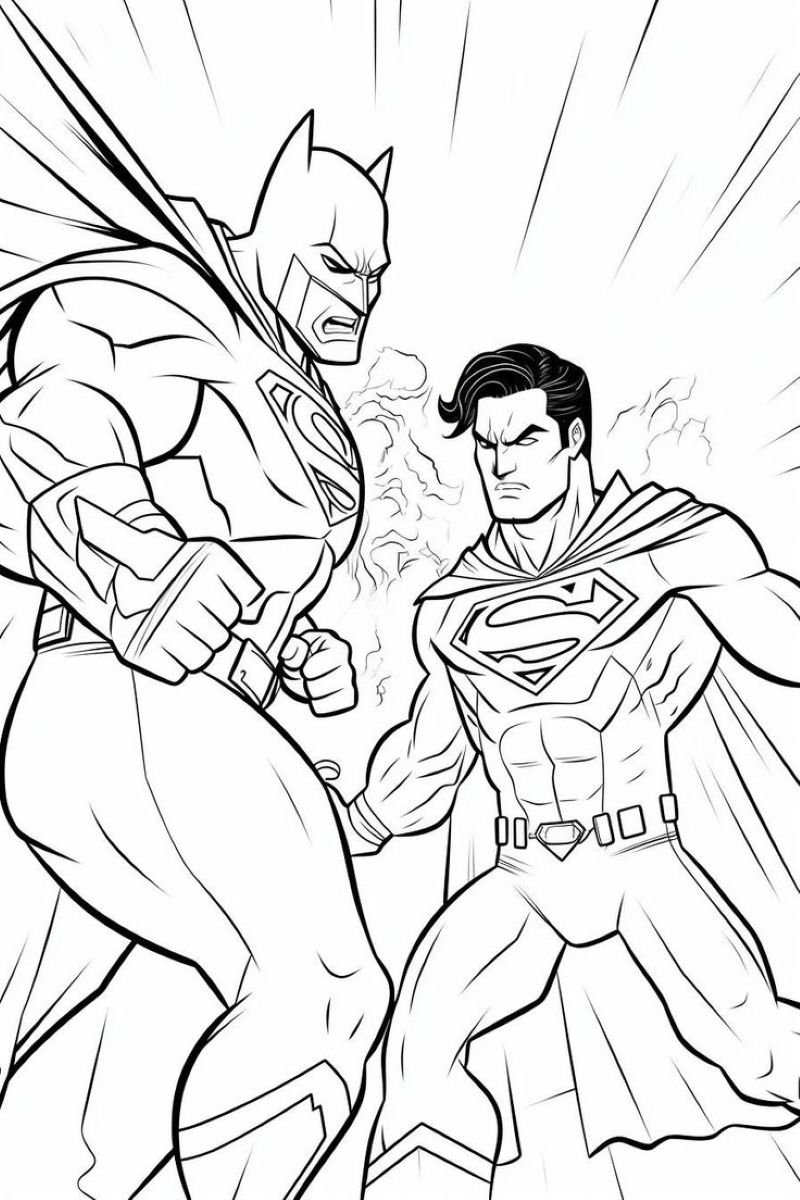 hình tô màu batman