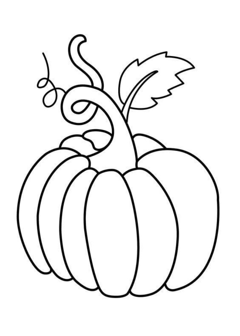 hình tô màu halloween đơn giản
