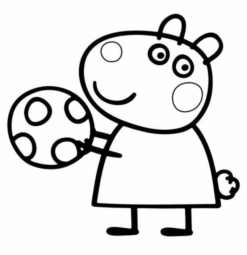 hình tô màu heo peppa cho bé