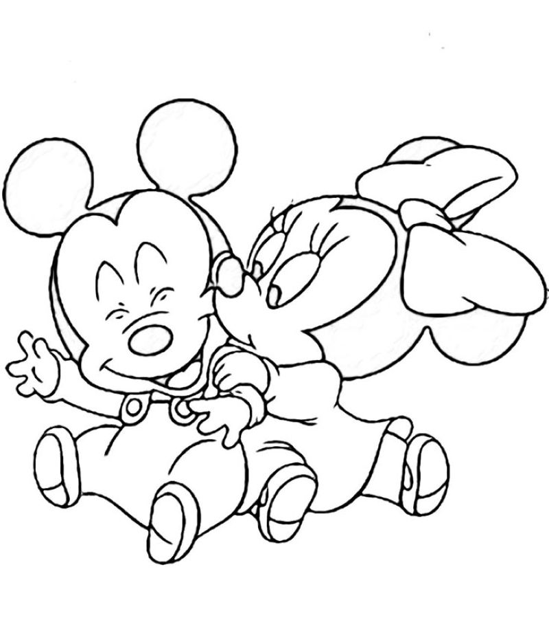 hình tô màu mickey
