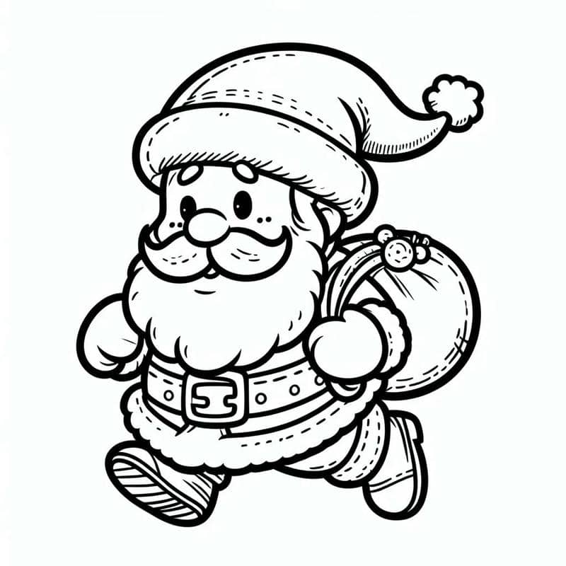 hình vẽ ông già noel