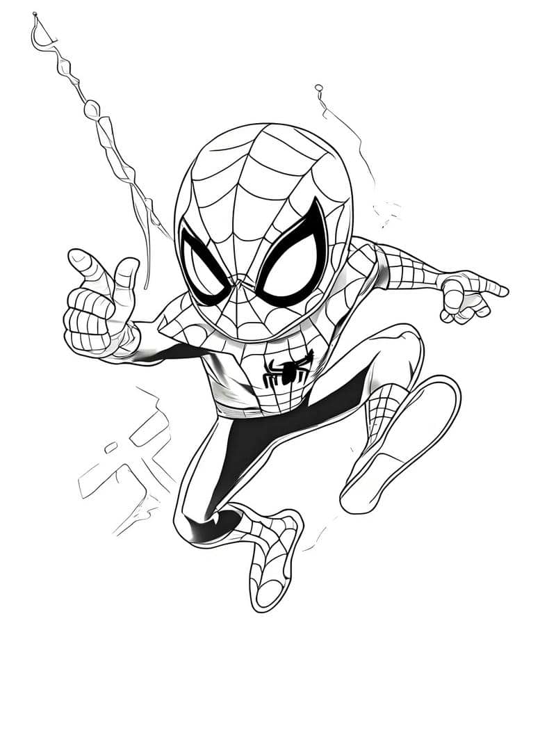 hình vẽ spider man