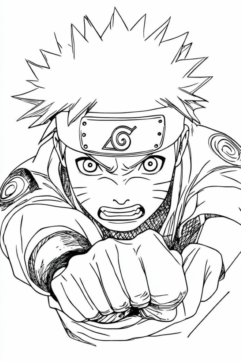 naruto màu