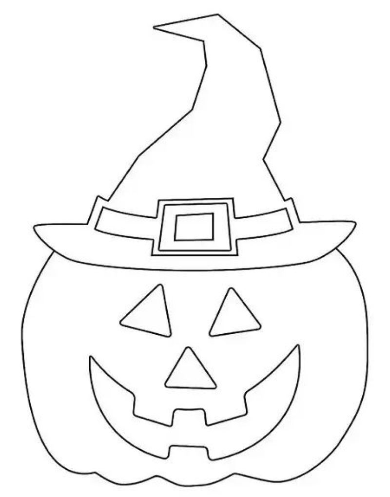 tô màu halloween đơn giản cho bé