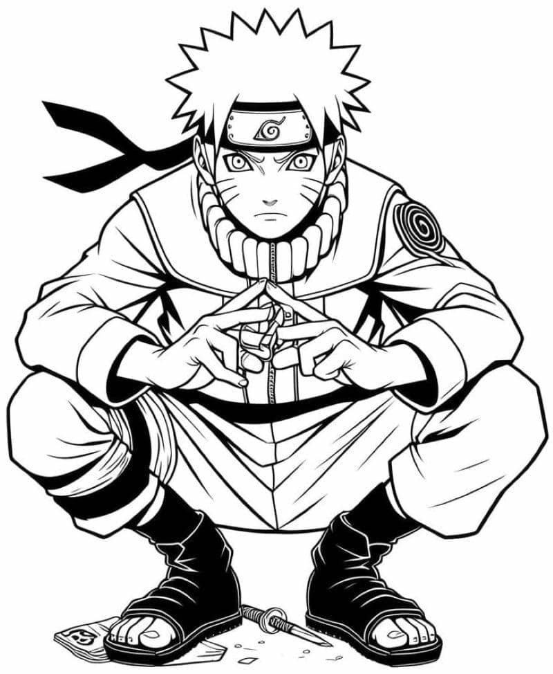 tô màu naruto cho bé