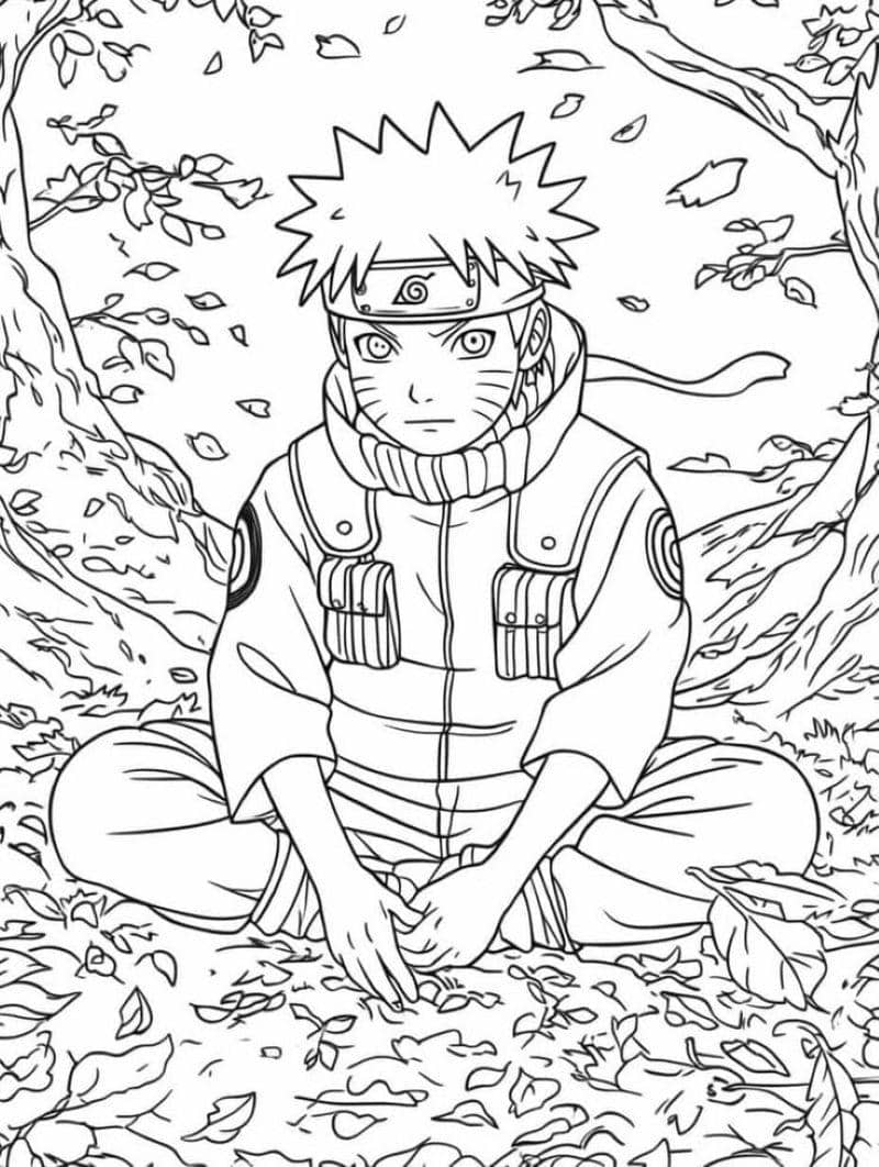 tô màu naruto cửu vĩ