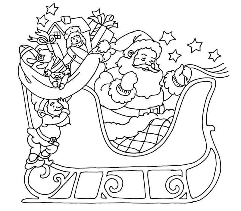 tô màu ông già noel