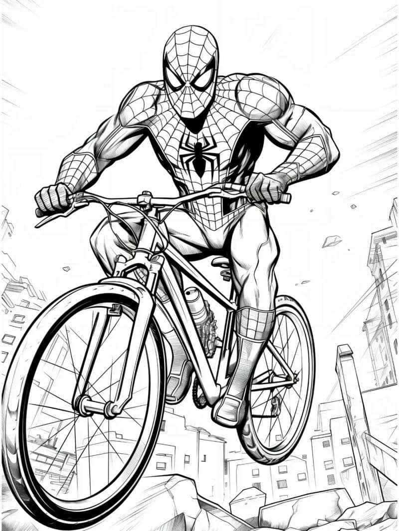 tô màu spider man