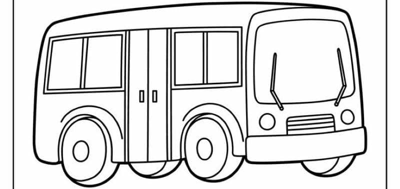 tô màu xe bus cho bé