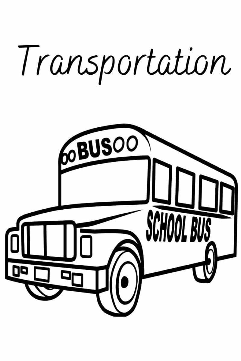 tô màu xe bus