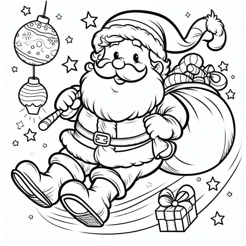 tranh ông già noel