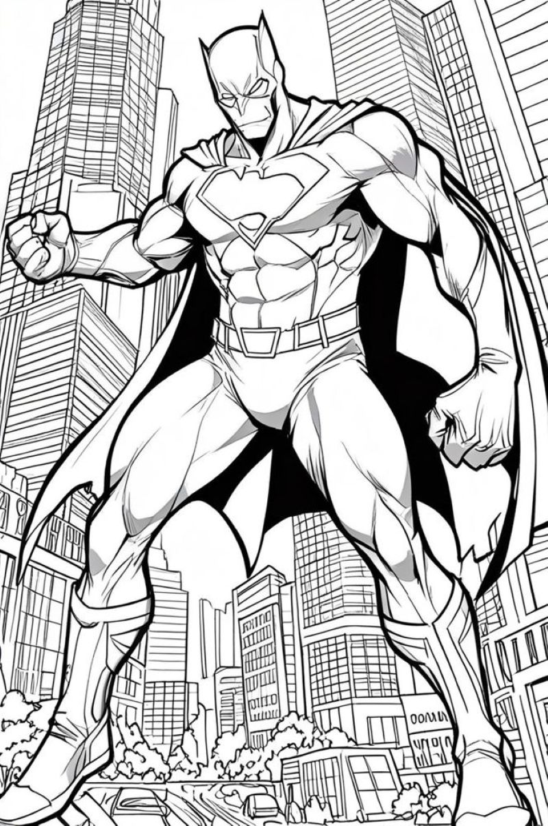 tranh tô màu batman