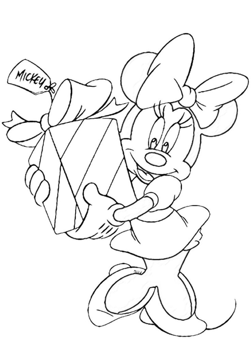 tranh tô màu chuột mickey