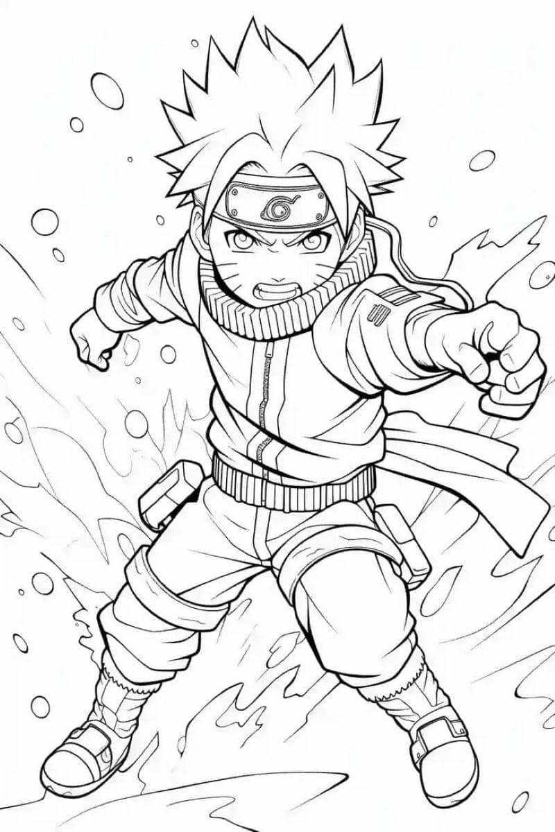 tranh tô màu naruto lục đạo