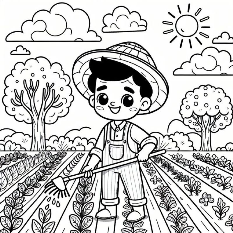 tranh tô màu nghề nghiệp