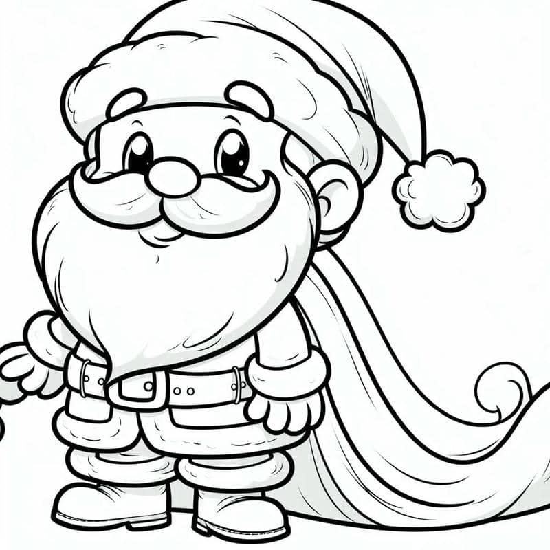 tranh tô màu noel cho bé