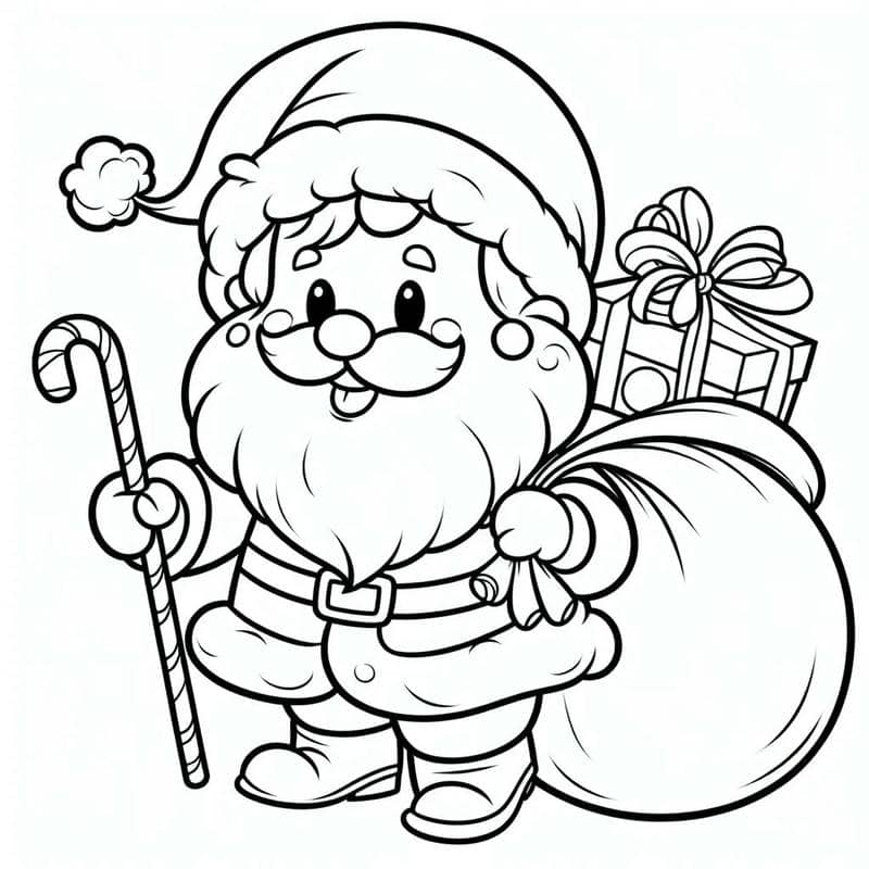 tranh tô màu noel