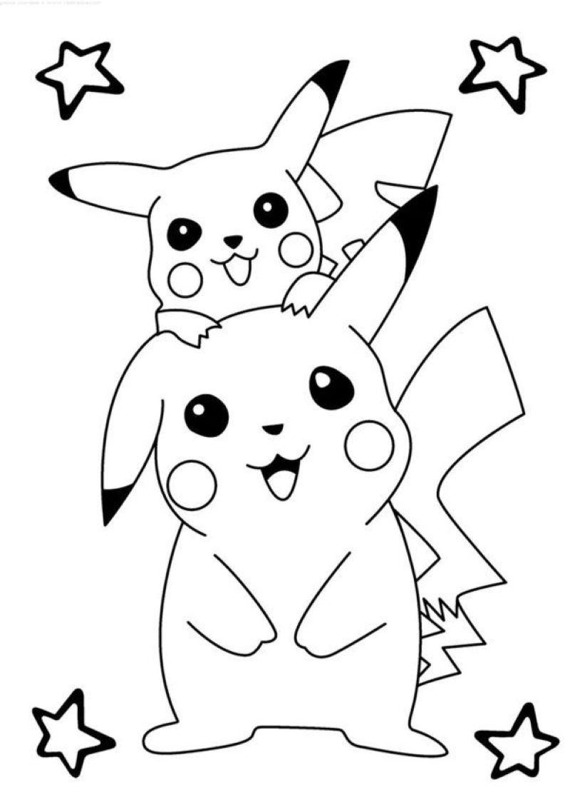 tranh tô màu pokemon mega