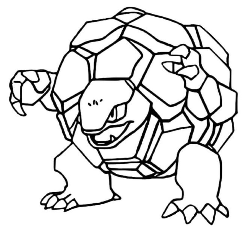 tranh tô màu pokemon tiến hóa mega