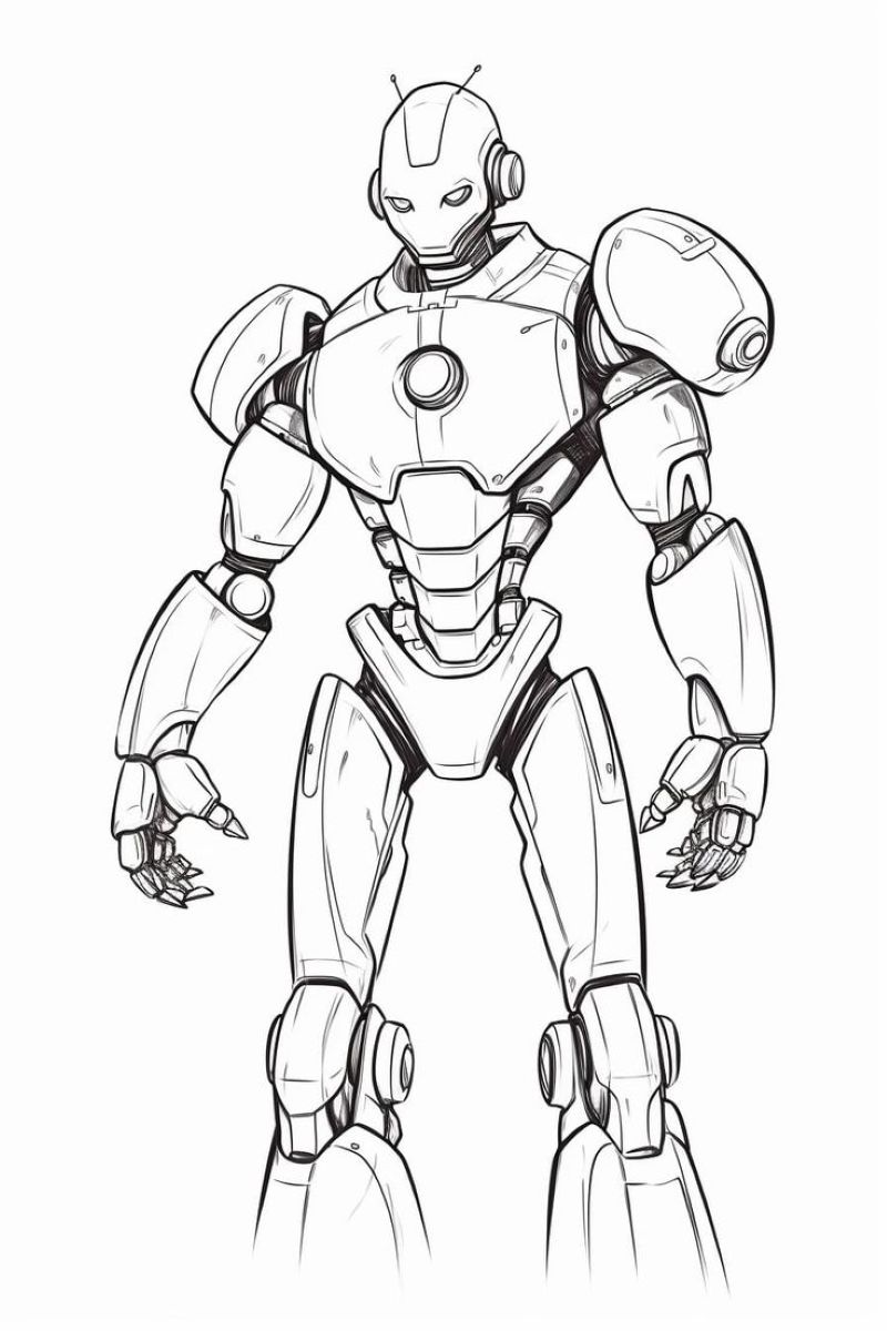 tranh to mau robot