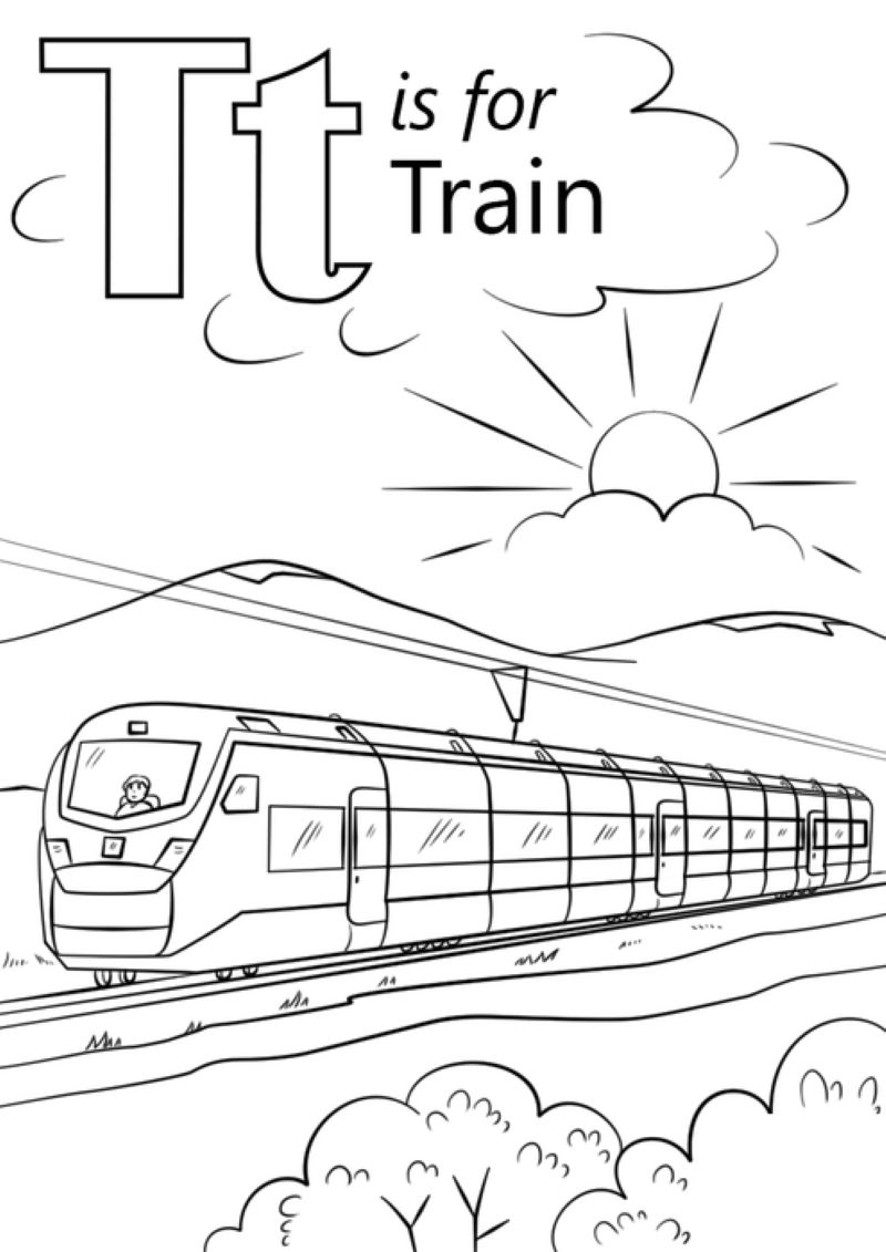 vẽ đoàn tàu